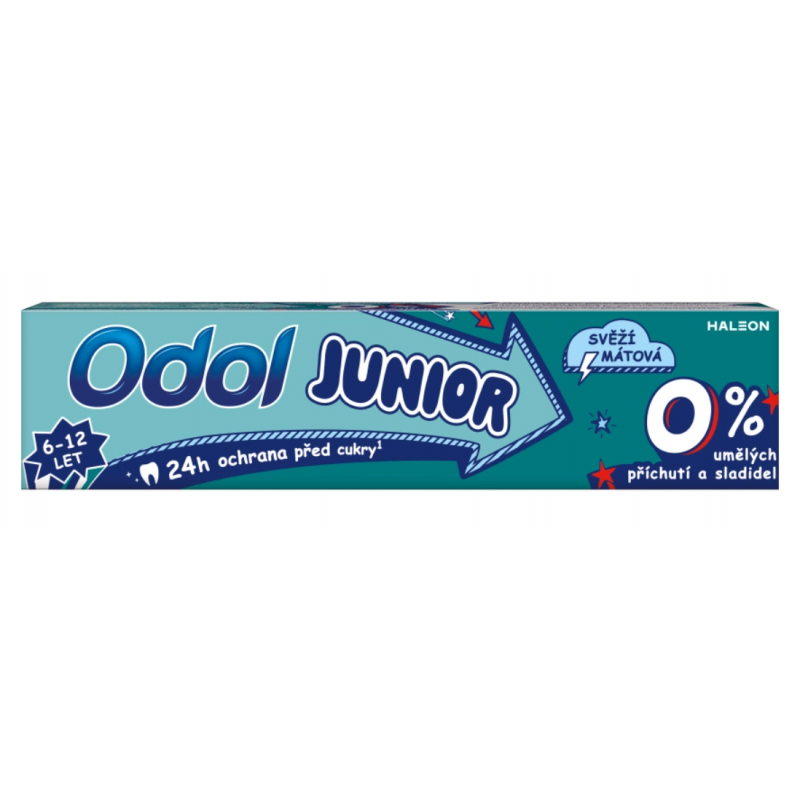 Zubní pasta ODOL Junior svěží mátová, 6-12 let 50 ml