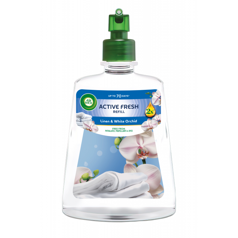 AIR WICK Active Fresh náplň Prádlo a bílá orchidej 228 ml