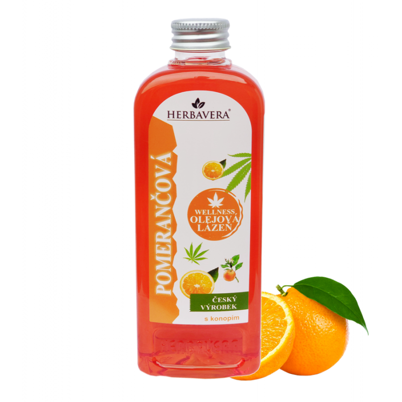 Pěna HERBAVERA olejová Wellness pomerančová 400 ml