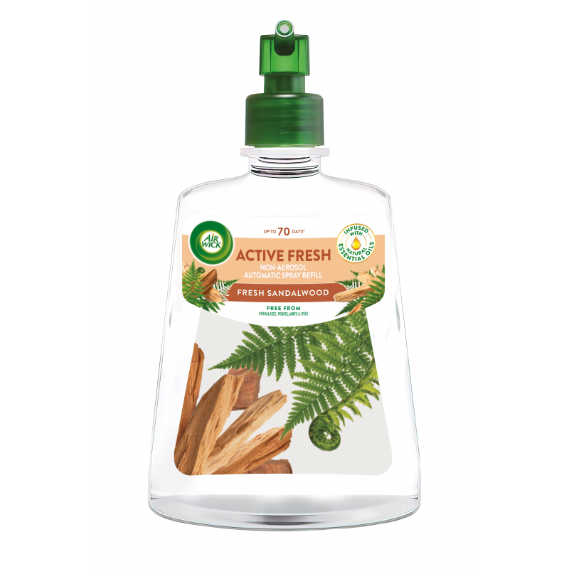 AIR WICK Active Fresh n�pl� Santalov� d�evo 228 ml