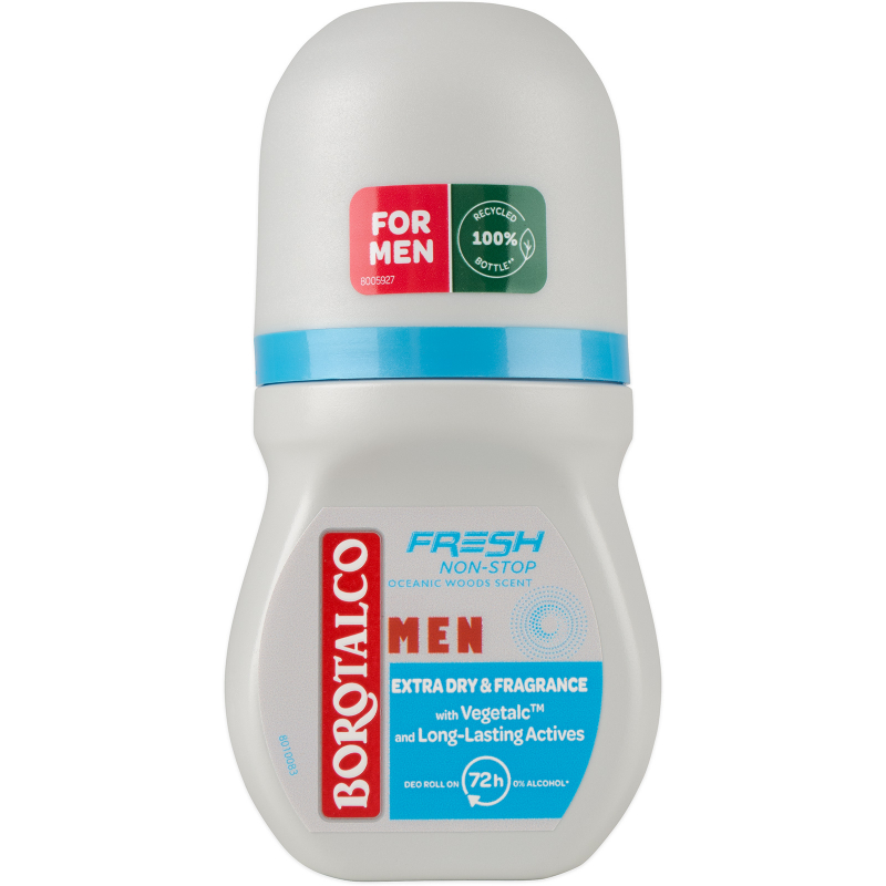 BOROTALCO MEN deo roll on Fresh Oceanic Woods Scent 50 ml