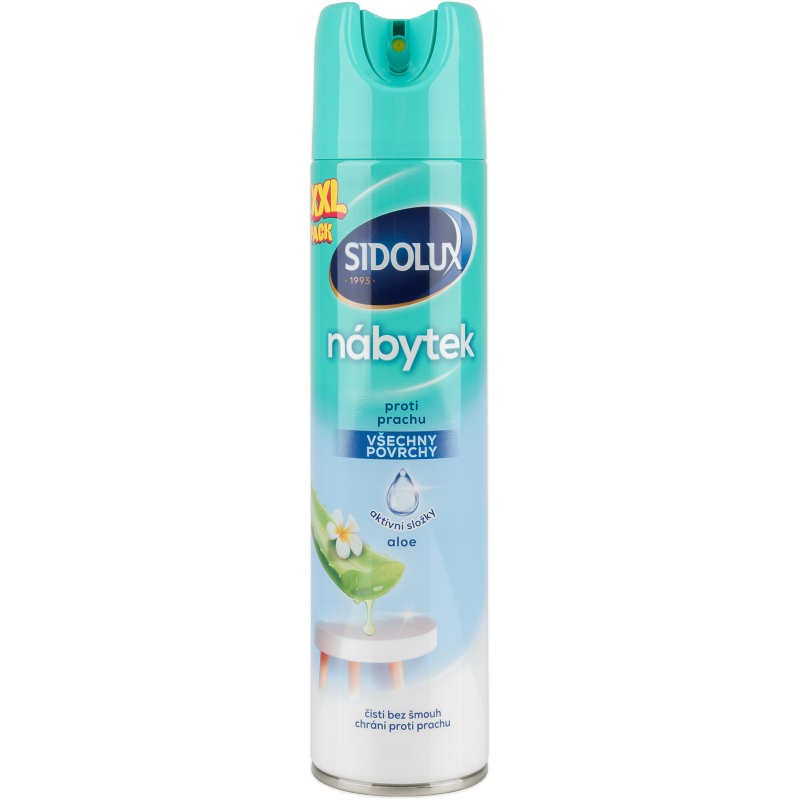 SIDOLUX n�bytek, proti prachu na v�echny povrchy, aloe 350 ml