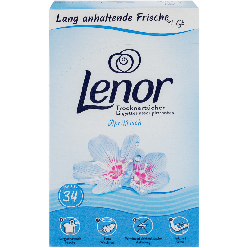 LENOR Aprilfrisch ubrousky do sušičky 34 ks