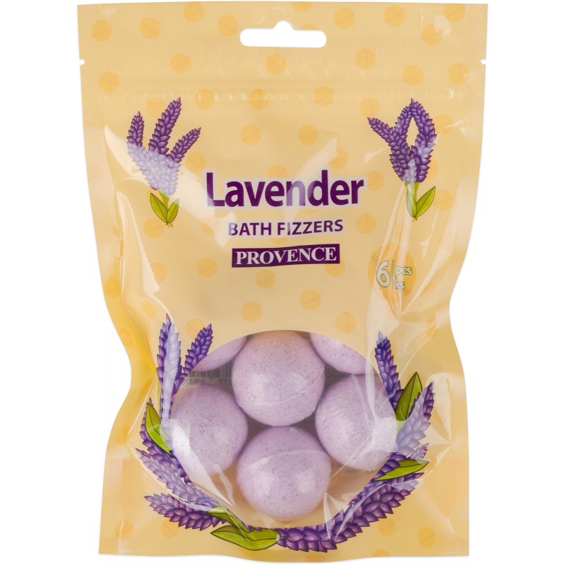 6x šumivá bomba do koupele 20g LEVANDULE