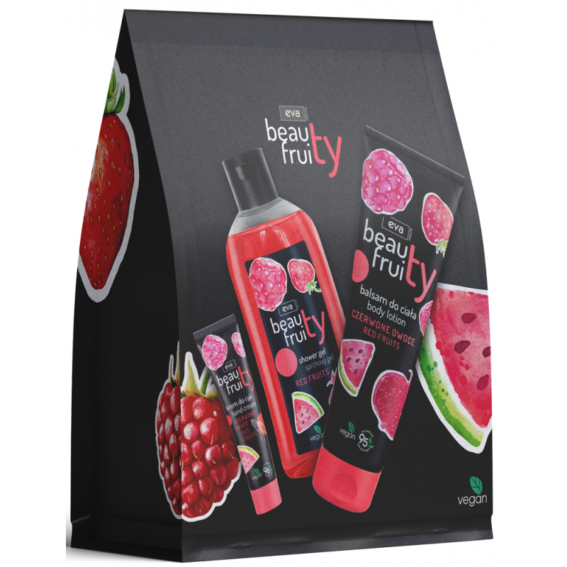 Kazeta EVA Natura Red /SPG 400 ml+těl.mléko 250 ml+krém na ruce 30 ml/