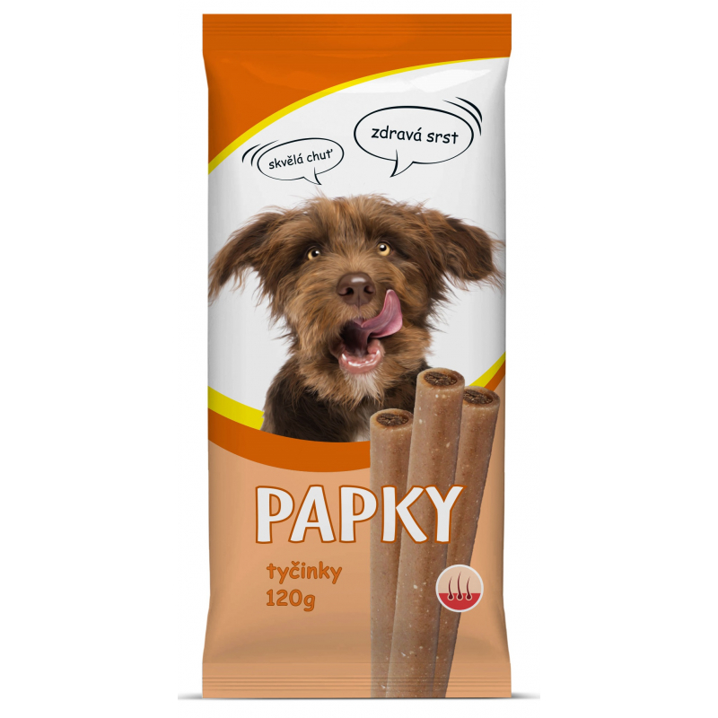 PAPKY tyčinky na srst a kůži 120 g