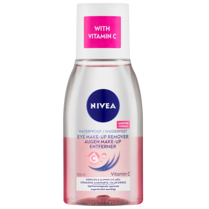 NIVEA odličovač očí a makeupu 2 fázový růžový 125 ml