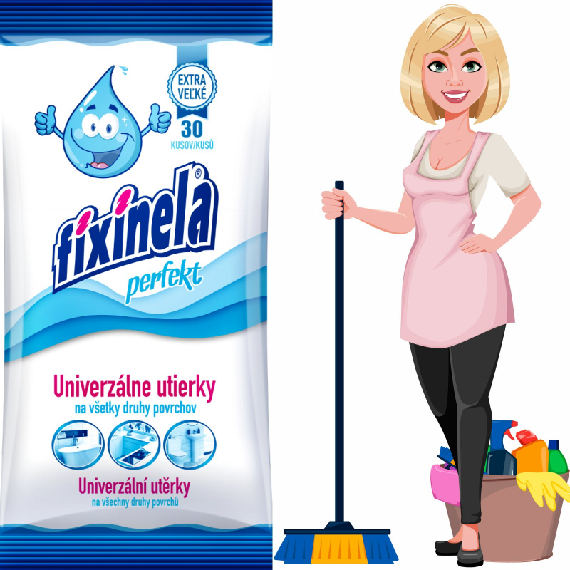 Ubrousky FIXINELA Perfekt univerzální 30 ks