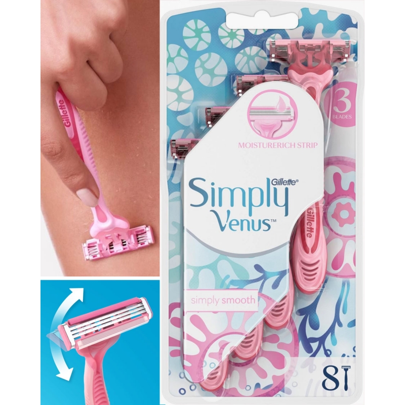 GILLETTE Simply Venus3 holítka 8 ks