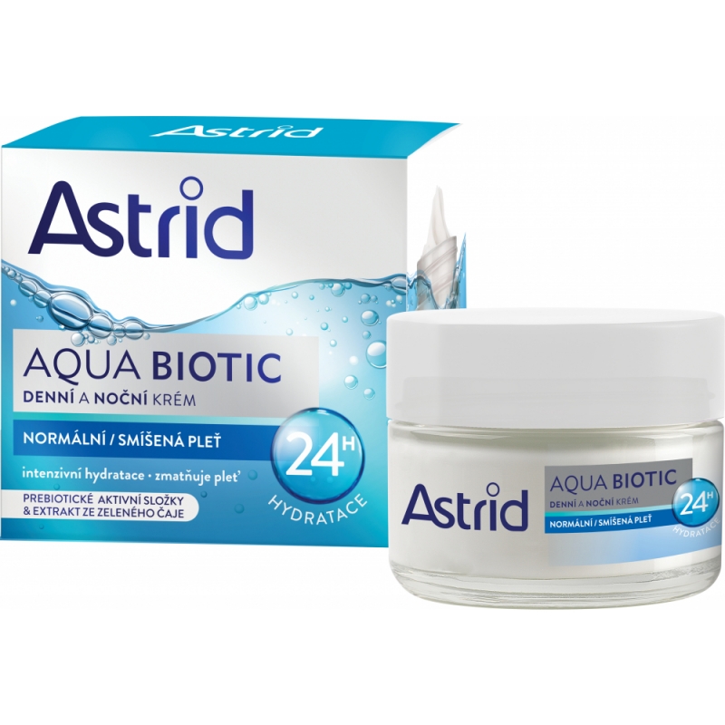 Kr�m ASTRID Aqua Biotic denn� a no�n� pro norm. a sm�enou ple� 50 ml