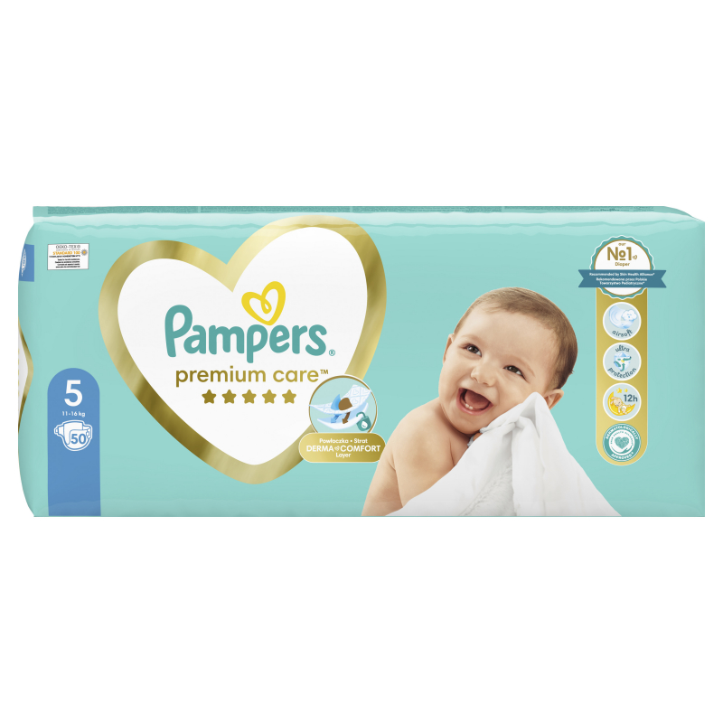 Plenky PAMPERS Premium Care Junior 5 (11-16 kg) 50 ks