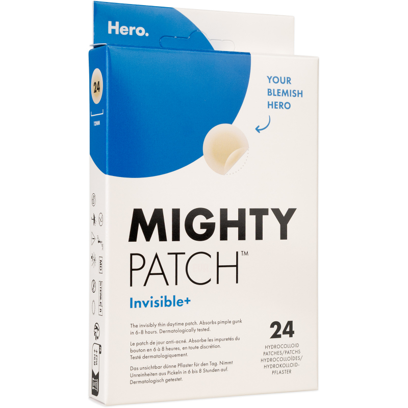 HERO. Mighty Patch INVISIBLE+ náplasti na akné 24 ks