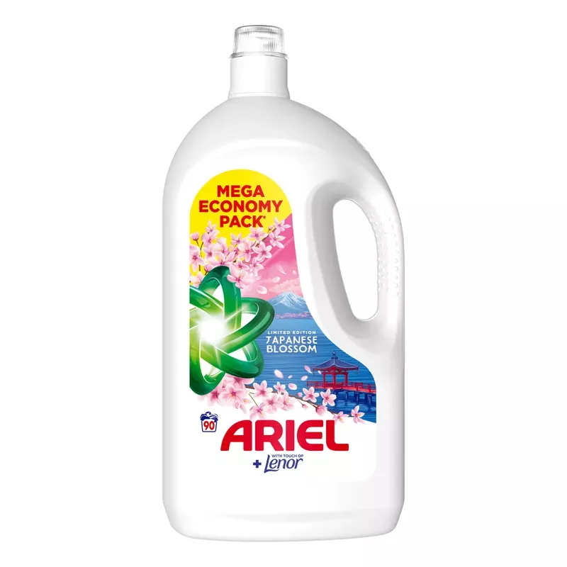 ARIEL gel 4,05 l/90 PD Lenor Japanese Blossom