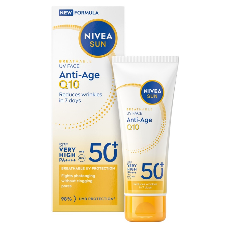 NIVEA SUN pleťový krém Anti-Age Q10 OF50+ 40 ml