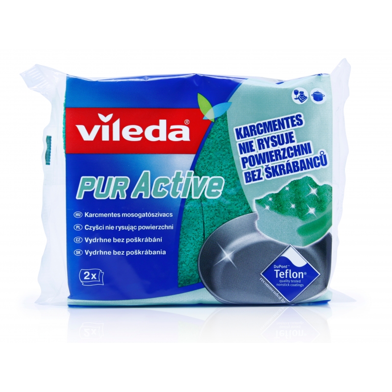2x houbička na nádobí Vileda PUR