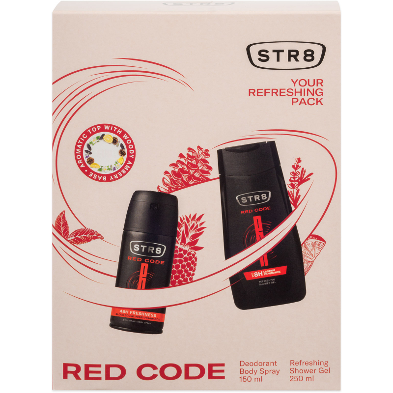 Kazeta STR8 Red Code /SPG 250 ml+ deo 150 ml/