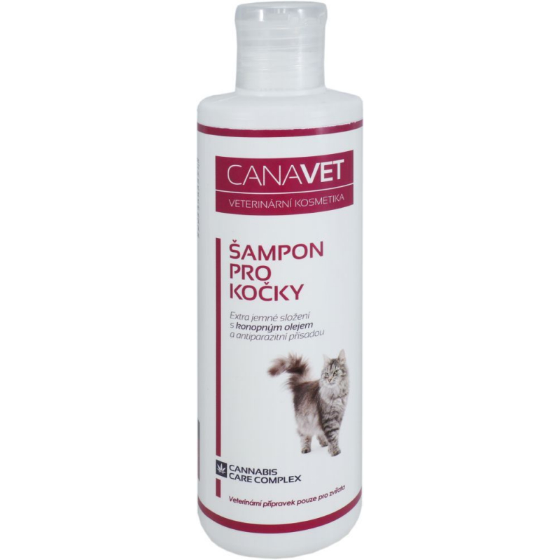 Šampon CANAVET pro kočky, antiparazitní 250 ml
