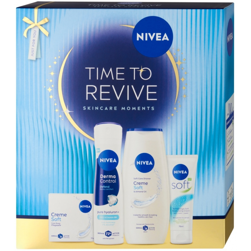 Kazeta NIVEA Time to Revive /SPG+krém+antiperspirant.+mýdlo/