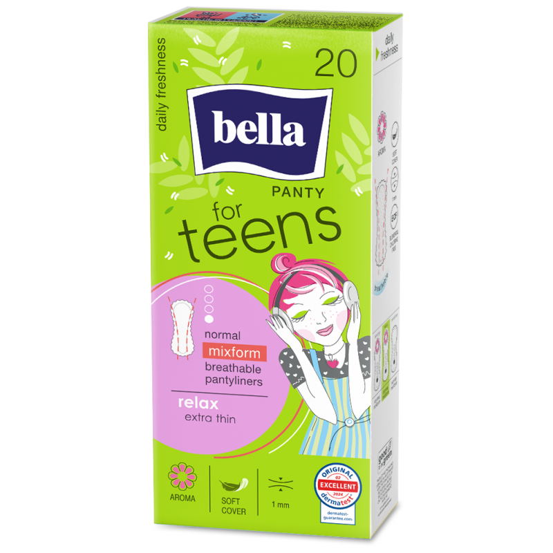 Vlo�ky BELLA for Teens Slip Relax 20 ks