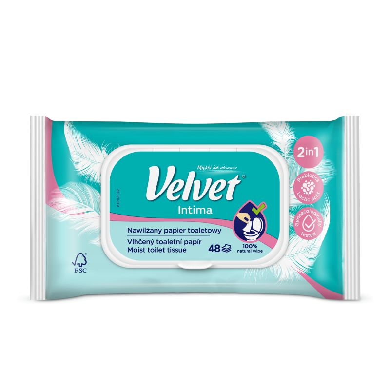 Ubrousky VELVET intimní 48 ks