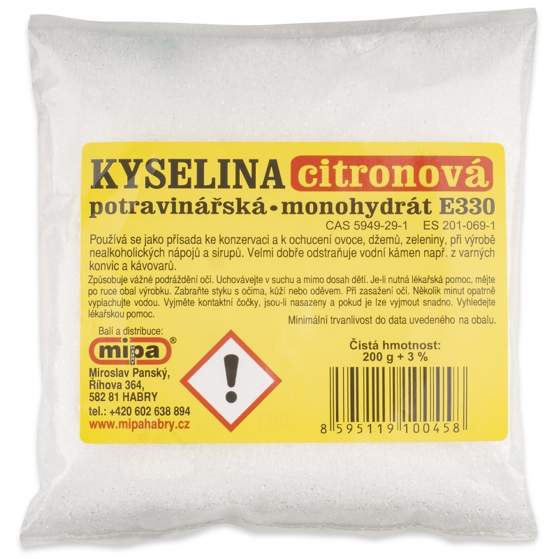 Kyselina citronová 200 g