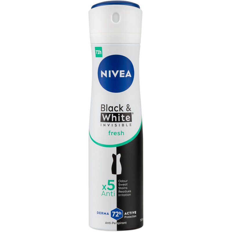 NIVEA antiperspirant Black&White Invisible Fresh 150 ml