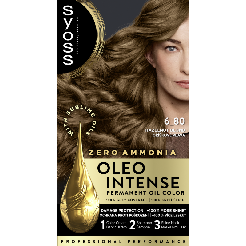 Barva SYOSS Oleo Intense 6-80 oříškově plavý