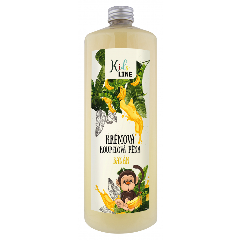 Dětská koupelová pěna 1000 ml - Banán
