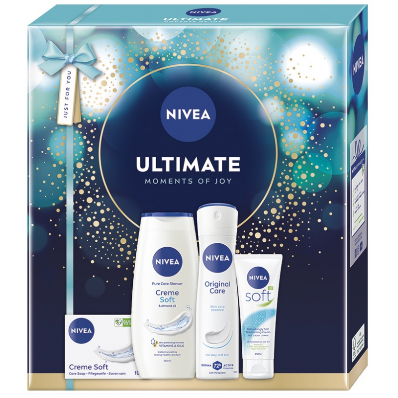 Kazeta NIVEA Ultimate /SPG+krém 75ml+antiperspirant+mýdlo 100g/