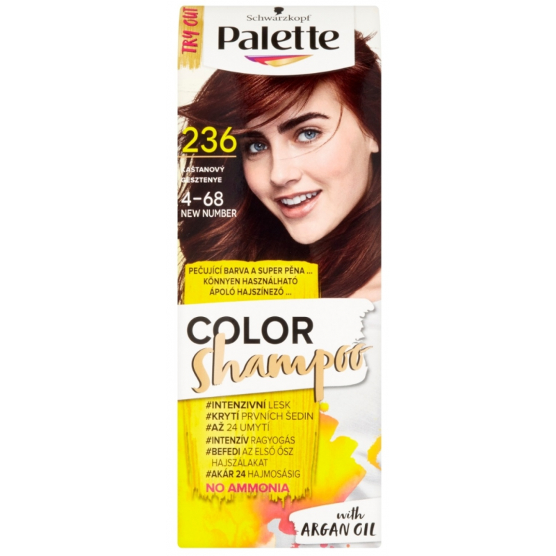 Barva PALETTE Color Shampoo 236/4-68 kaštanový
