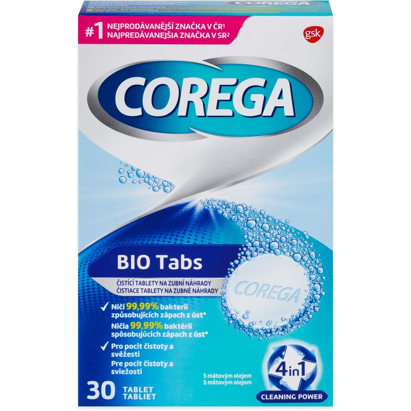 COREGA Tablety antibakteriální 30 ks