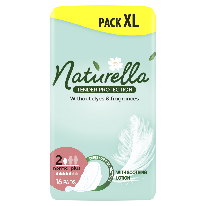 Vložky Naturella Normal Plus Tender Protection 16 ks