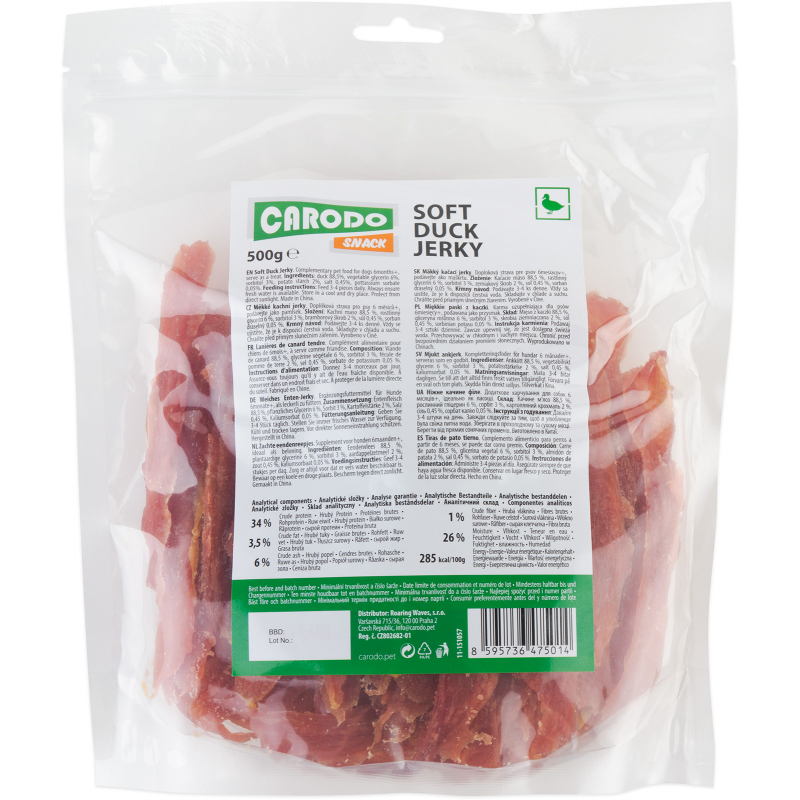 CARODO Měkké kachní jerky 500 g