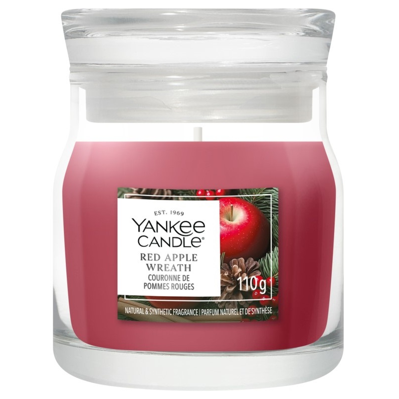 Svíčka YANKEE CANDLE Red Apple Wreath 110 g