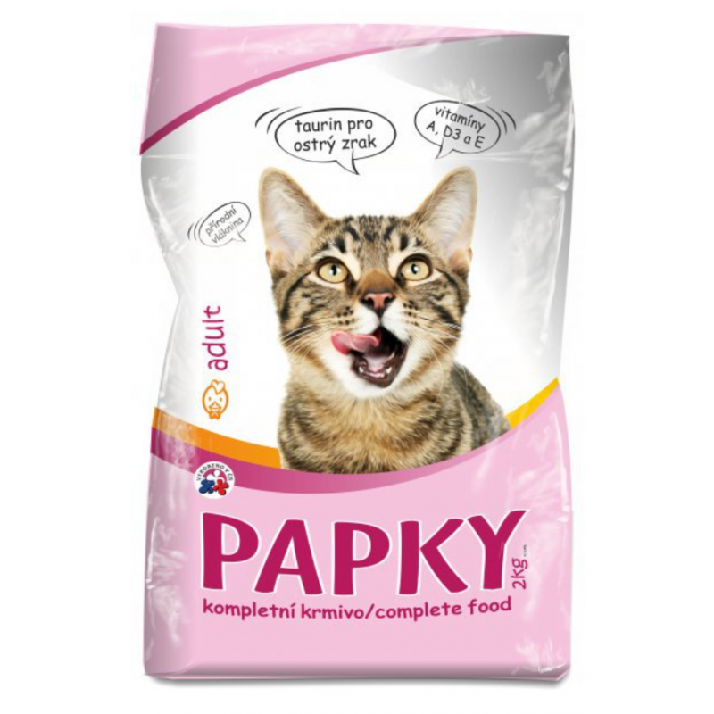 PAPKY s drůbežím pro kočky 2 kg