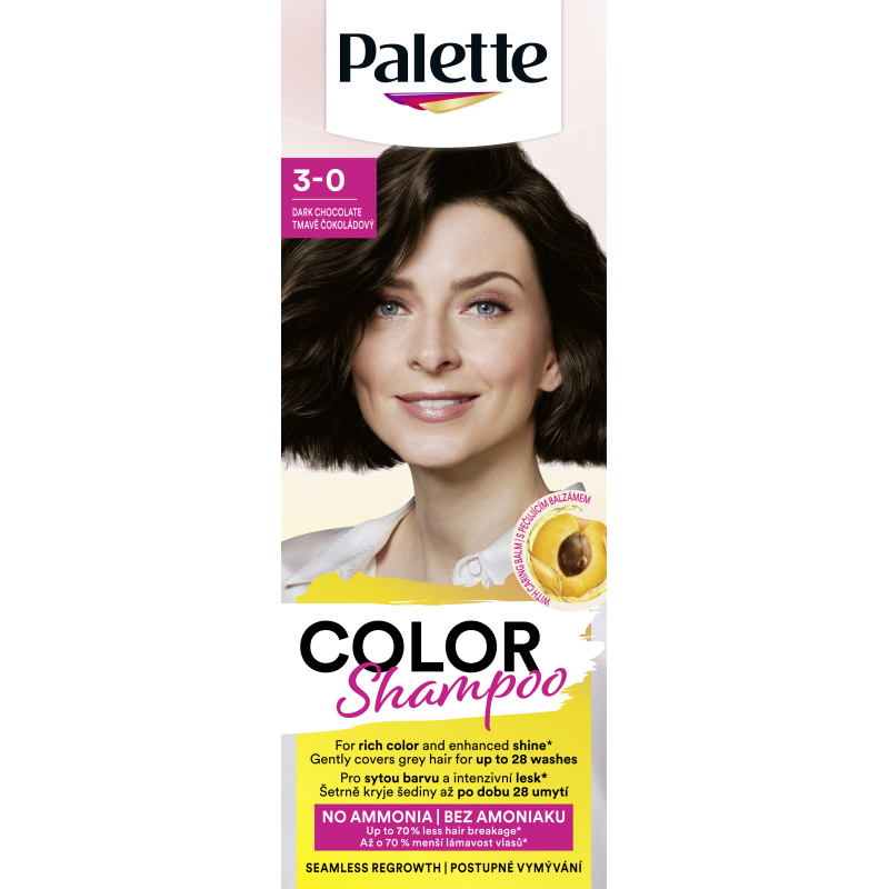 Barva PALETTE Color Shampoo 3-0 tmavě čokoládový