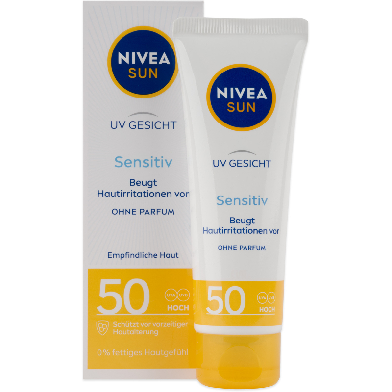 NIVEA SUN pleťový krém Sensitive OF50 50 ml