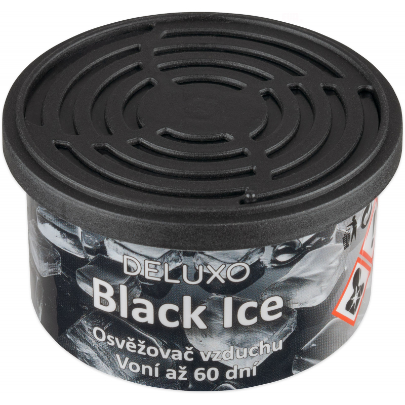 Osvěžovač do auta Deluxo Black Ice v plechovce