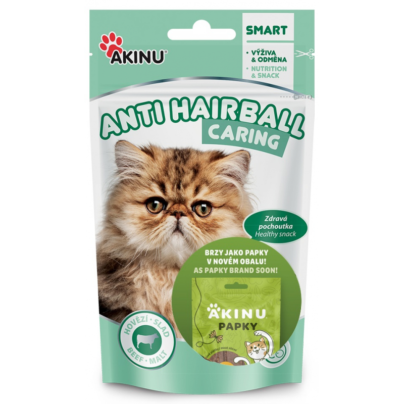 AKINU Antihairball hov�z� pamlsek pro ko�ky 50 g