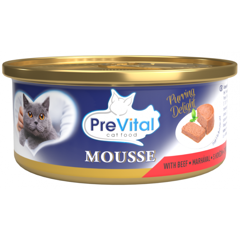 PREVITAL kočka konzerva - hovězí 85 g
