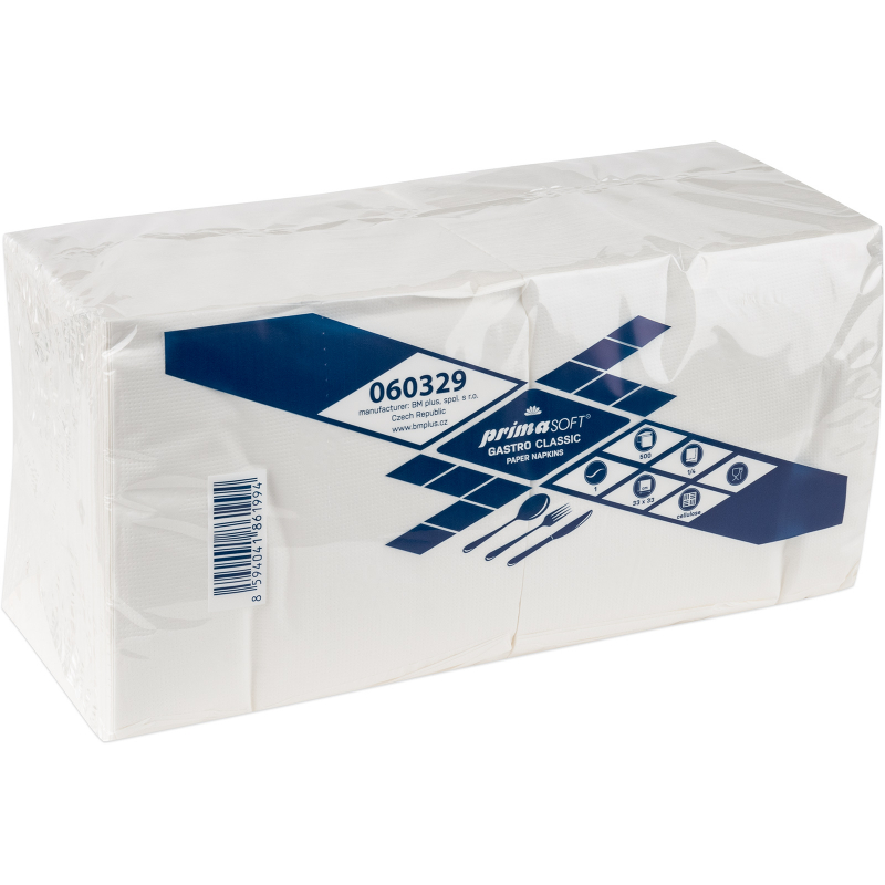 Ubrousky Prima Soft Classic 33 x 33 cm 500 ks 1vrstv�