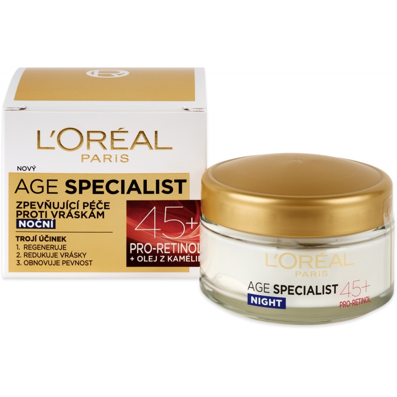 Krém LOREAL AGE SPECIALIST 45+ noční 50 ml