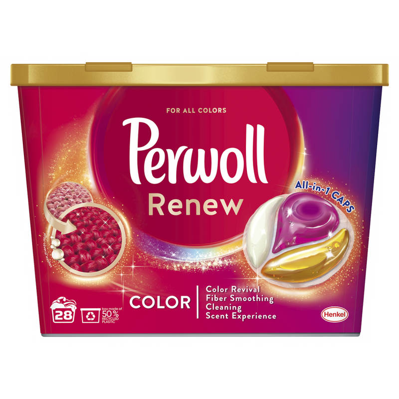 PERWOLL Renew&Care Caps Color 28 praní