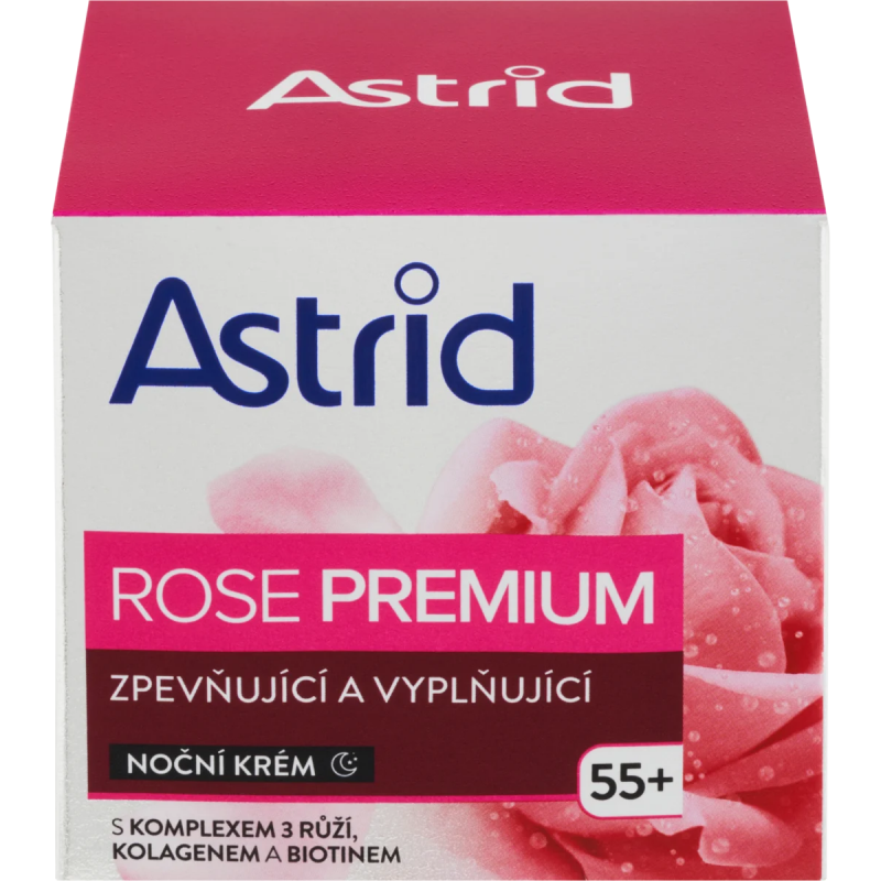Krém ASTRID Rose Premium 55+ noční 50 ml