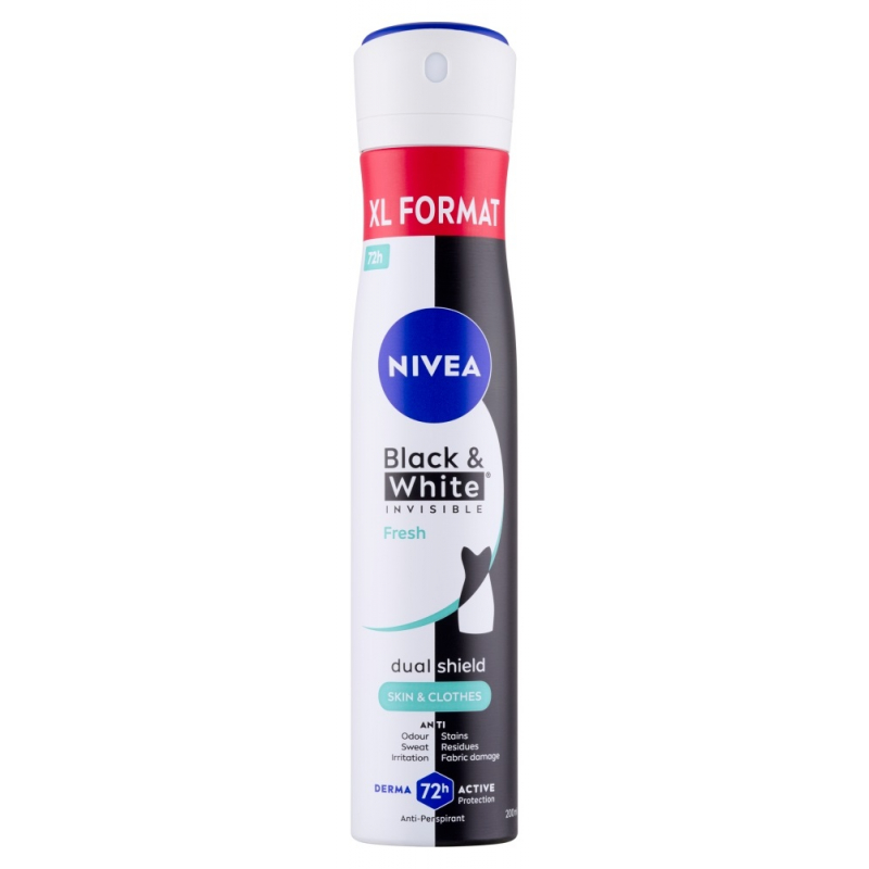 NIVEA antiperspirant Black&White Invisible Fresh 200 ml