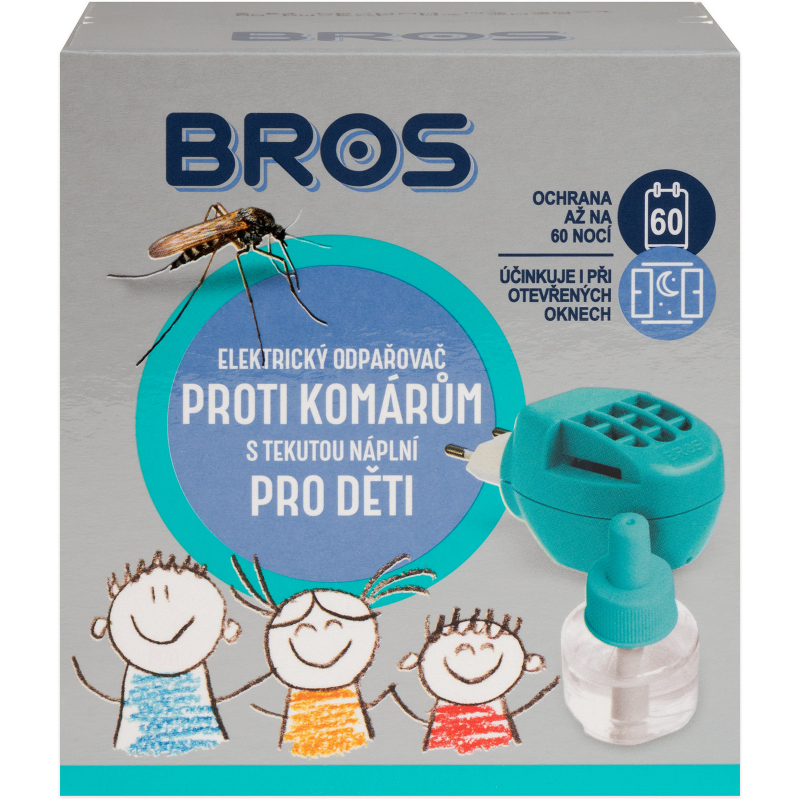 BROS kids el.odpařovač na komáry 40ml