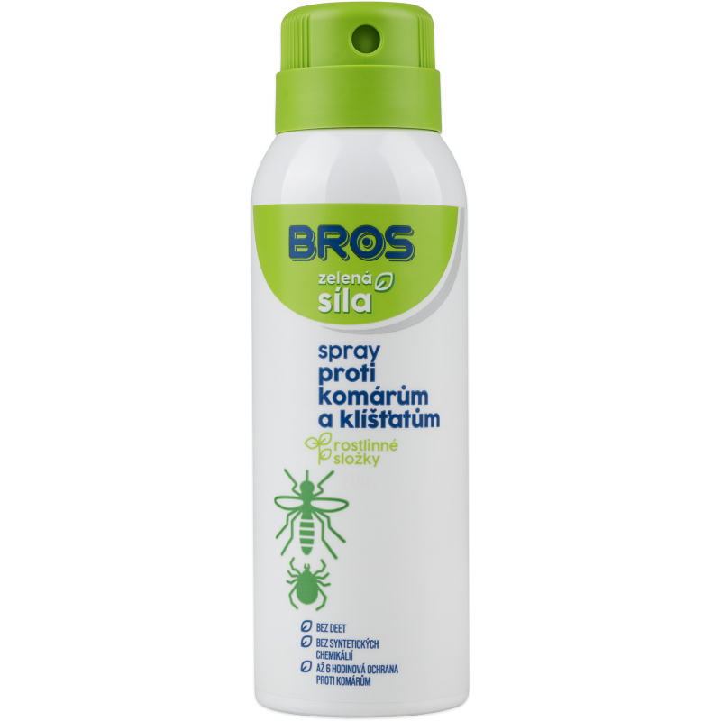 BROS repelent spray proti komárům a klíšťatům ZELENÁ SÍLA 90 ml