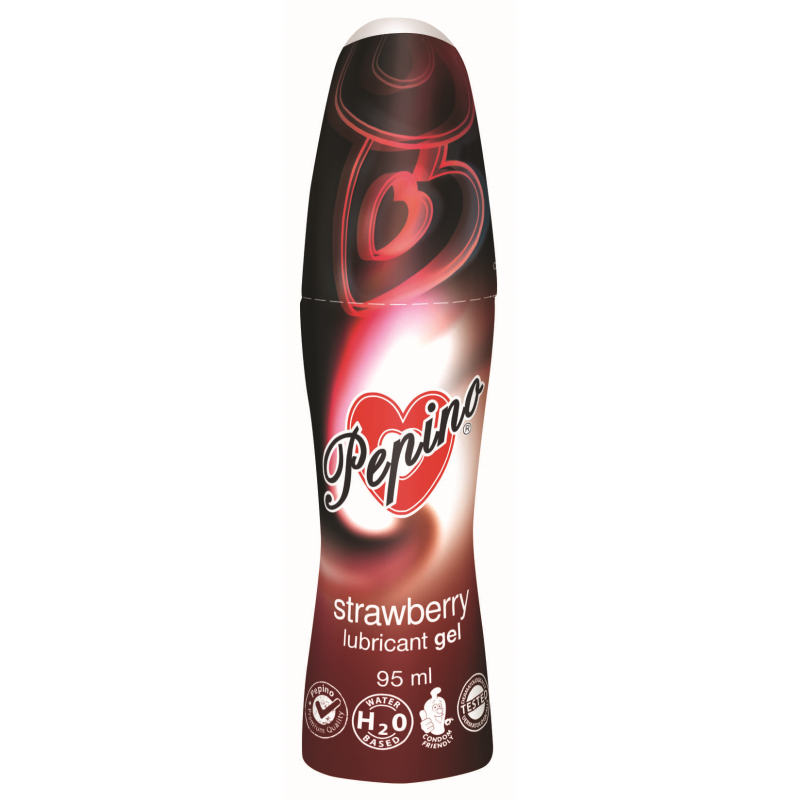 PEPINO Lubrikační gel jahoda 95 ml