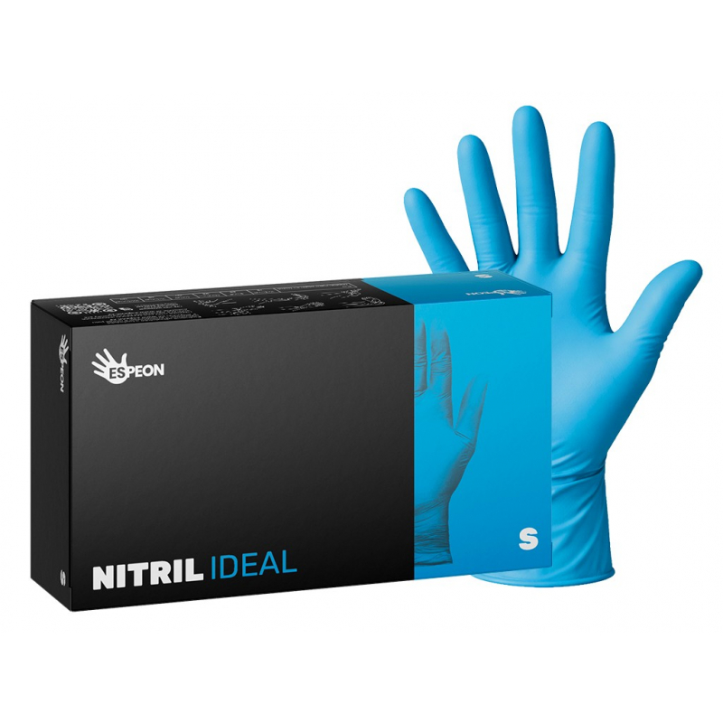 Rukavice nitril 100 ks S modr� bez pudru ESPEON Ideal3