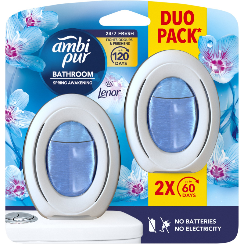 Ambi Pur osvěžovač do koupelny Lenor Spring Awakening 2 x 8 ml